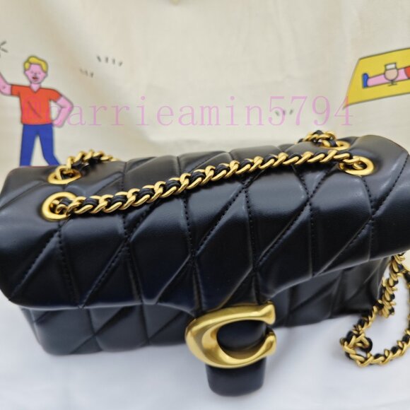 Coach tabby shoulder bag 26 with quilting black - Picture 2 of 12